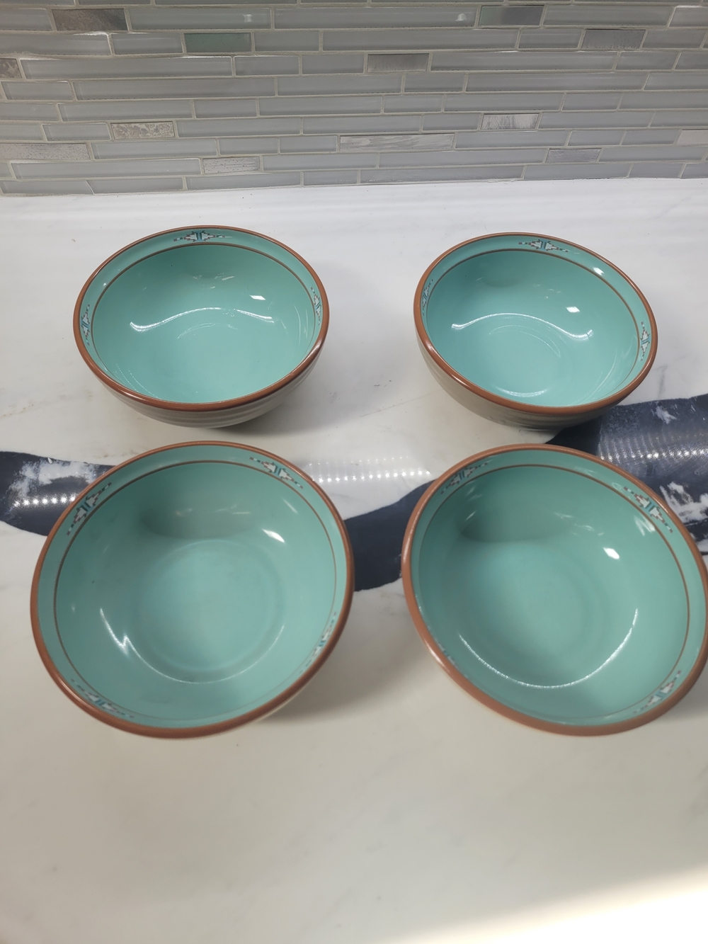 Noritake Cerial Bowls "Boulder Ridge" Made In Japan
